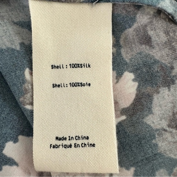 L'AGENCE Romantic Silk Black and Pink Floral Camisole.  Like New.  Size Medium. - Picture 6 of 9